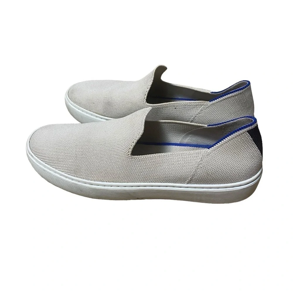 Rothy's The Slip On Sand Knit Fabric Low Top Lifestyle Sneakers Womens US 7